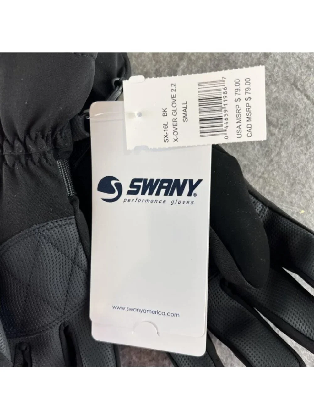 Swany X-Over Glove 2.2 Small Black Mens Waterproof Ski Snow Winter Gloves NWT